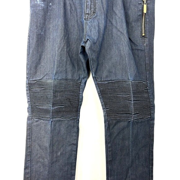 Eight 732 Jeans Sz 42x34 Mens Denim Baggy Skater Hip Hop Dark Wash Casual Y2K N - Picture 6 of 11